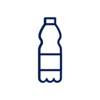 Pictogram of a plastic water bottle.